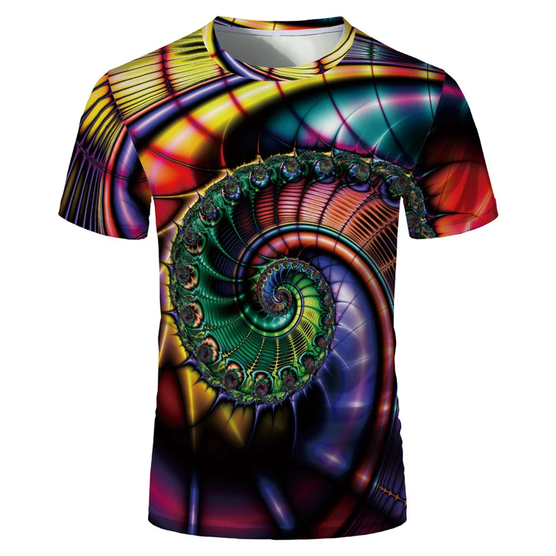 New Fashion 3d Cool Pattern Men's T-shirt Summer Fashion Leisure 3d Print Children's Personality Harajuku Thin Breathable Top