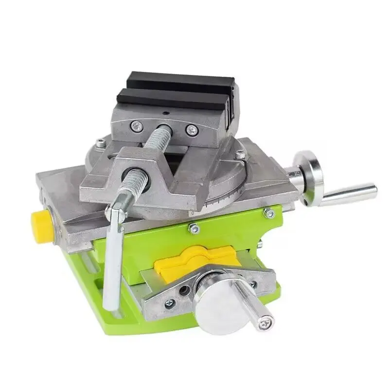 

3" Cross Slide Drill Press Vise 2 Way X-Y Compound Vise Mill Drill Press Precision Swivel Base Table Aluminium Alloy Worktable