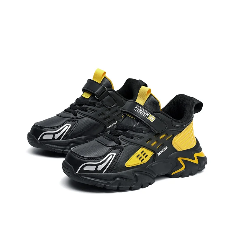 52706-19a00b.jpg Kids Casual Running Sneakers PU Leather Comfortable Sports Shoes