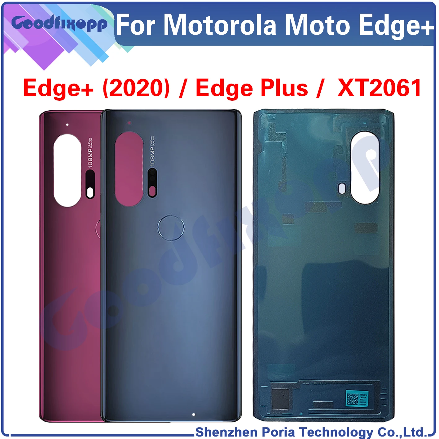 New Cover For Motorola Edge+ (2020) XT2061 XT2061-3 Back Battery Cover Door Housing Case For Moto Edge Plus 2020 Rear Cover