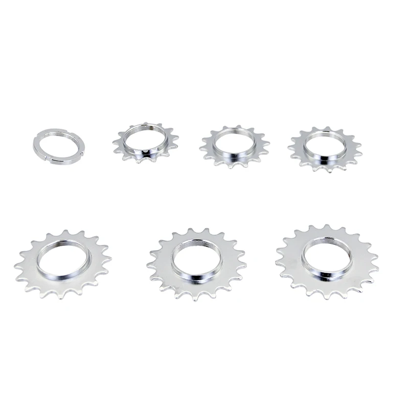 POLSO 13T/14T/15T/16T/17T/18T Fixed Gear Bicycle Wheel Cogs Sprocket & Lockring Bike Freewheel Cogs Hub Locking