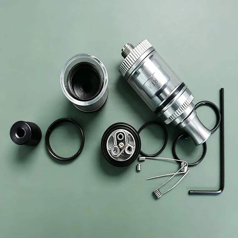 Атомайзер SALT RTA 18 мм, 2 мл/3,5 мл, с трубкой Bubble Tube, для одинарной катушки, с дрип-типом 510, регулируемым потоком воздуха, топ-фил танк, декоративные аксессуары