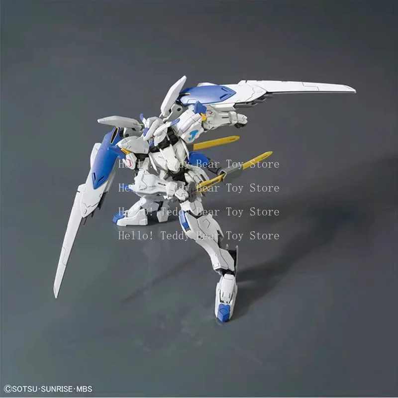 بانداي جاندام أطقم منمذجة الشكل HG 1/144 الأيتام ذات الدم الحديدي ASW-G-01Gundam Bael هدية لعبة جمع للأطفال شخصيات الحركة
