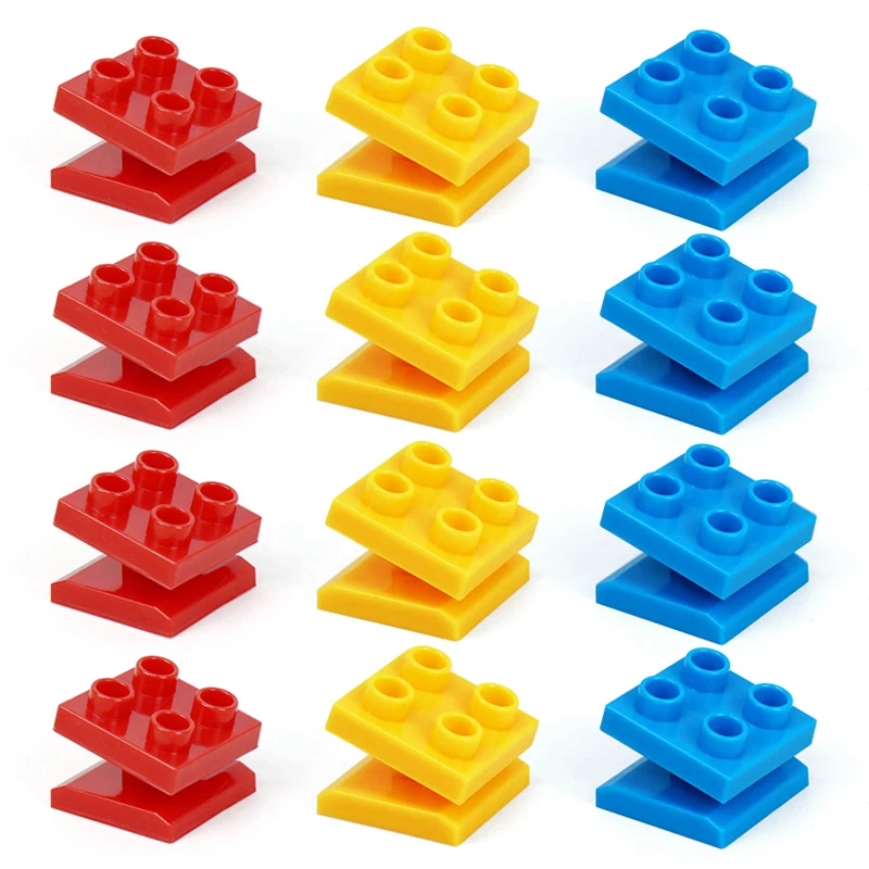 5/10pcs Wooden Track Accessories Plastic Rotatable Connectors Big Size Blocks Connection Adapters Fit for Brand Train Track Toys