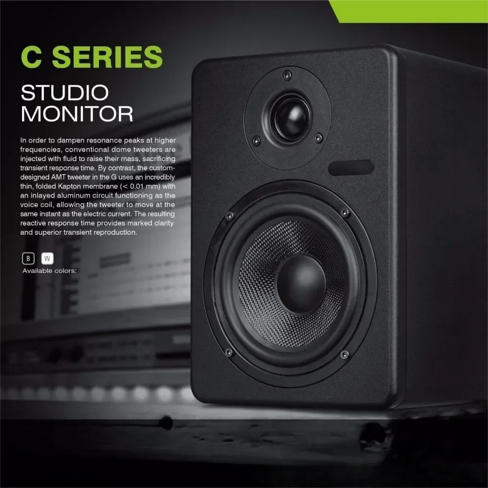 2025 C5 profesional DJ grabación música altavoz activo Monitor de estudio amplificador de altavoz 5 pulgadas 6 pulgadas 8 pulgadas equipo de sonido