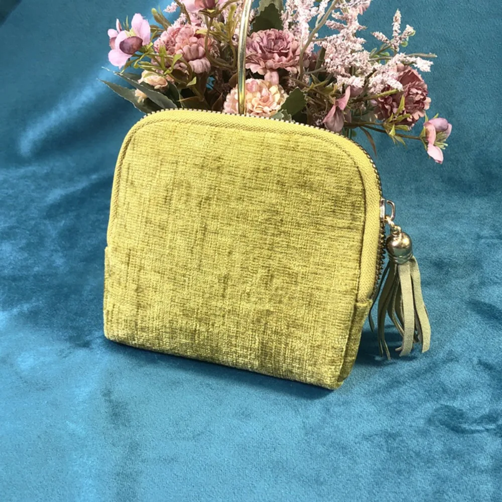 Creative Gift with Zipper Jewelry Storage Bag Flannel Portable Jewelry Organizer Multifunctional Anti-Scratch Jewelry Bag