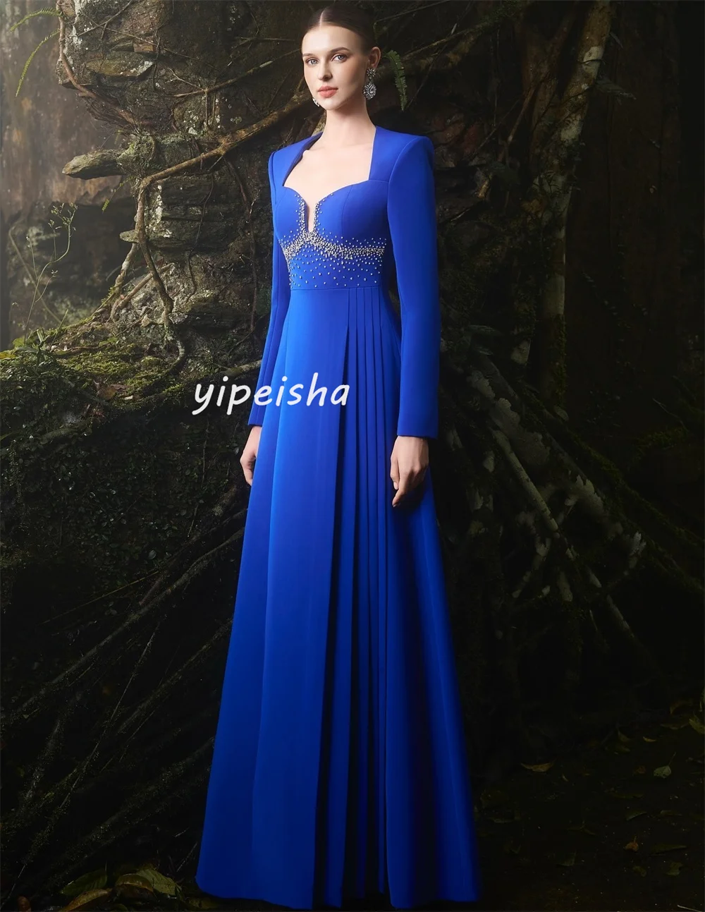 Customized Modern Style Jersey A-line Sweetheart Midi Dresses Prom Dresses Pastrol Unisex Chinese Style Formal Casual Simple Ret