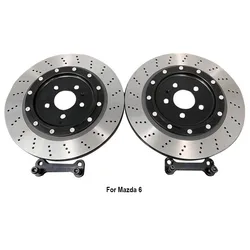 KLAKLE Automotive Parts Accessories Brake System Brake Rotor Disc Kit 370*12MM Rear Wheel For Mazda 6 2016