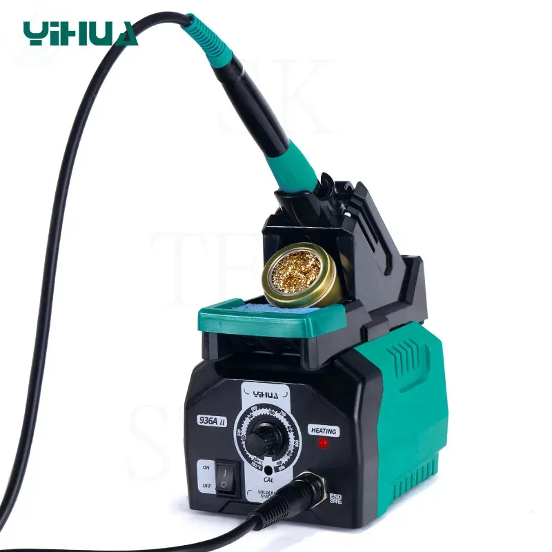 

Yihua 936A-II soldering station adjustable temperature soldering iron digital lead-free soldering station 65W anti-static repair