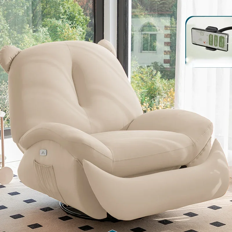 Sofá eléctrico multifuncional, diseño reclinable mecedora, sofá cama, silla blanca, negro, Sillones Moderno Para Sala