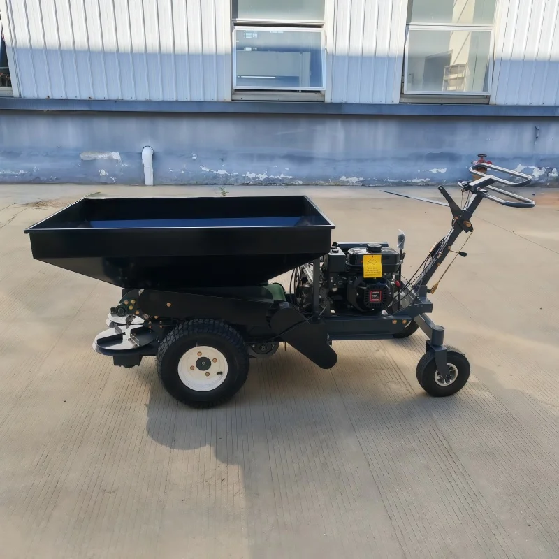 Agricultural fertilizer applicator, engine double disc rotary gearbox multi-function fertilizer applicator