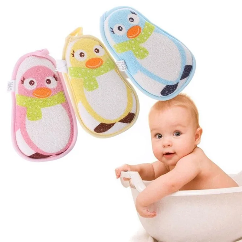 Baby Bath Cotton Bath Products Rub Sponge Newborn Wash Soft Toiletries