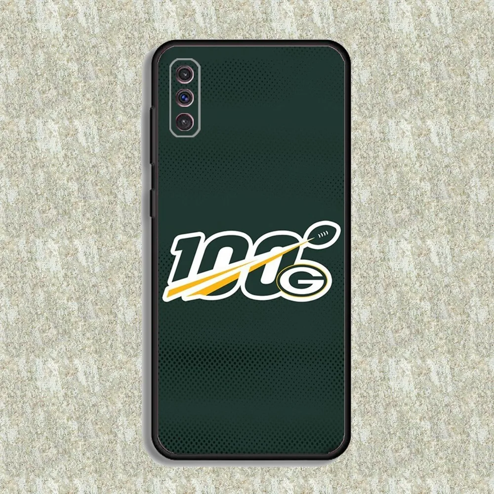 G-Green B-Bay P-Packers Phone Case For Samsung S23,23,22,30,21,10,9,Note20 Ultra,Lite,Ultra,5G,Plus,FE,Black Soft Case