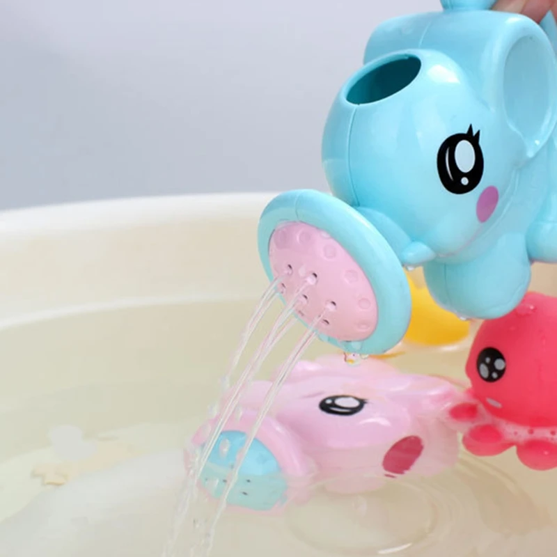 Toddler’s Bathtub Toy Lovely Little Elephant Watering Pot for Play Set for Pools