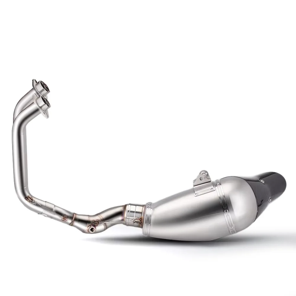 Motorcycle Full Exhaust System for Ninja650 Versys650 Z650 2017-2023 Motorbike Modify Front Link Pipe Muffler Kits Exhaust Pipes