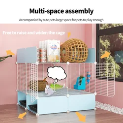 Rabbit Cage Home Indoor Anti-Spray Urine Large New Special Automatic Cleaning Rabbit Nest Pet Bunny House