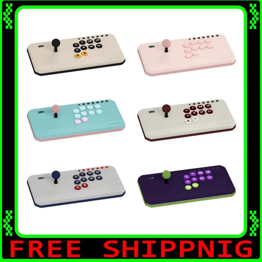 

DOIO KBGM-H08D Механическая клавиатура VLX из алюминиевого сплава Рокер Аркадная боевая геймерская клавиатура HITBOX для PS5 Switch PC Steam NS2