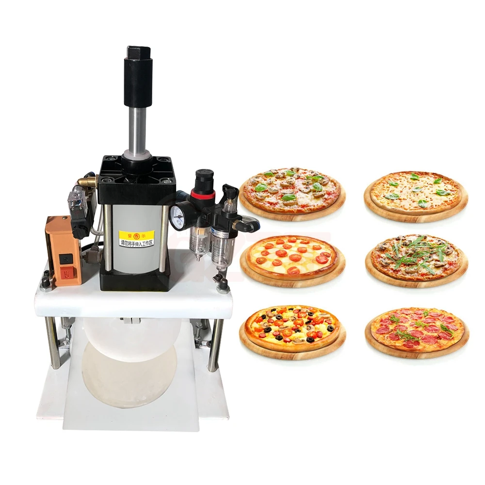 

18-30CM Low Price Pneumatic Pizza Dough Pressing Machine Naan Bread Crust Making Machine Energy Saving Pizza Dough Press Machine