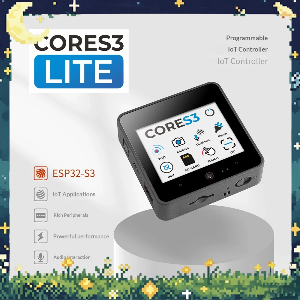 M5Stack CoreS3 Lite Programmable Internet Of Things Controller AI Voice Interaction Rapid Development Experience Light Weight