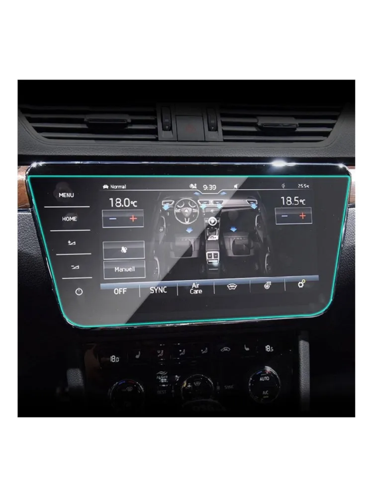 Folia ochronna TPU do Skoda Superb 2018-2023 8-calowa lub 9,2-calowa nawigacja samochodowa GPS Ekran LCD Wnętrze odporne na zarysowania — zdjęcie 2
