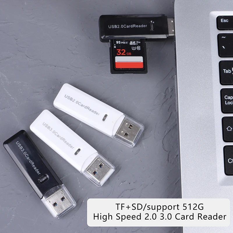 USB Card Reader 3.0 2.0 TF SD Card Reader 2 in1 Cardreader Micro SD Adapter PC Laptop Smart Memory Card Reader