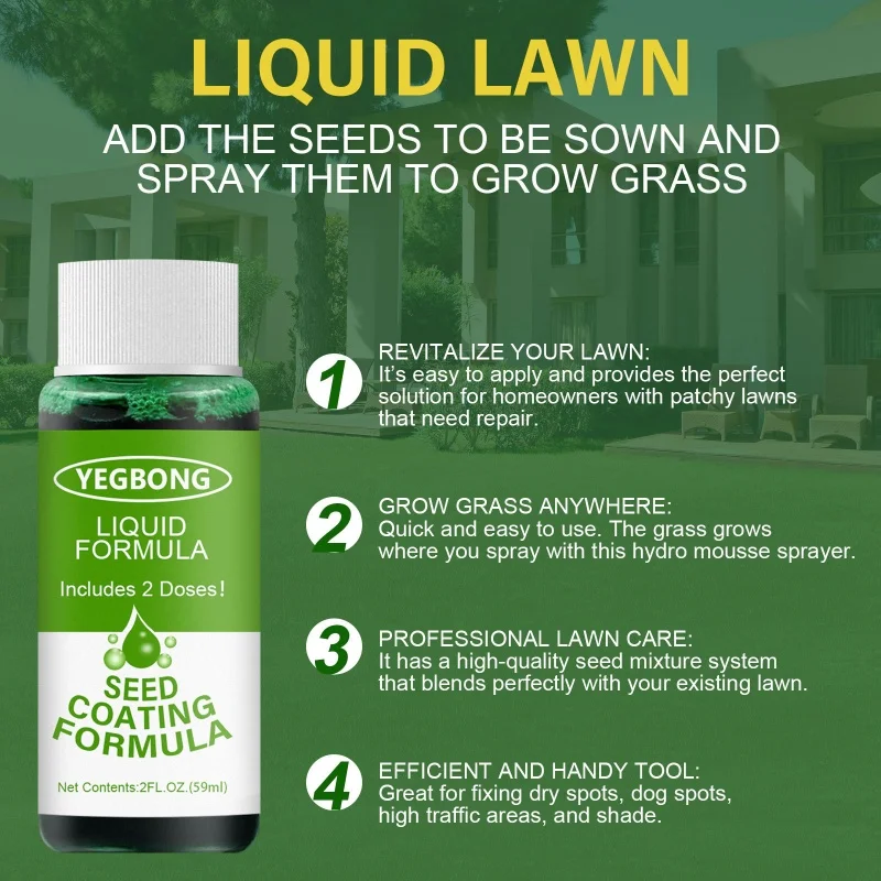 YEGBONG Liquid Lawn Horticultural Nutrition Planting Liquid Convenient and Quick Grassland Fusion Lawn Patch Liquid