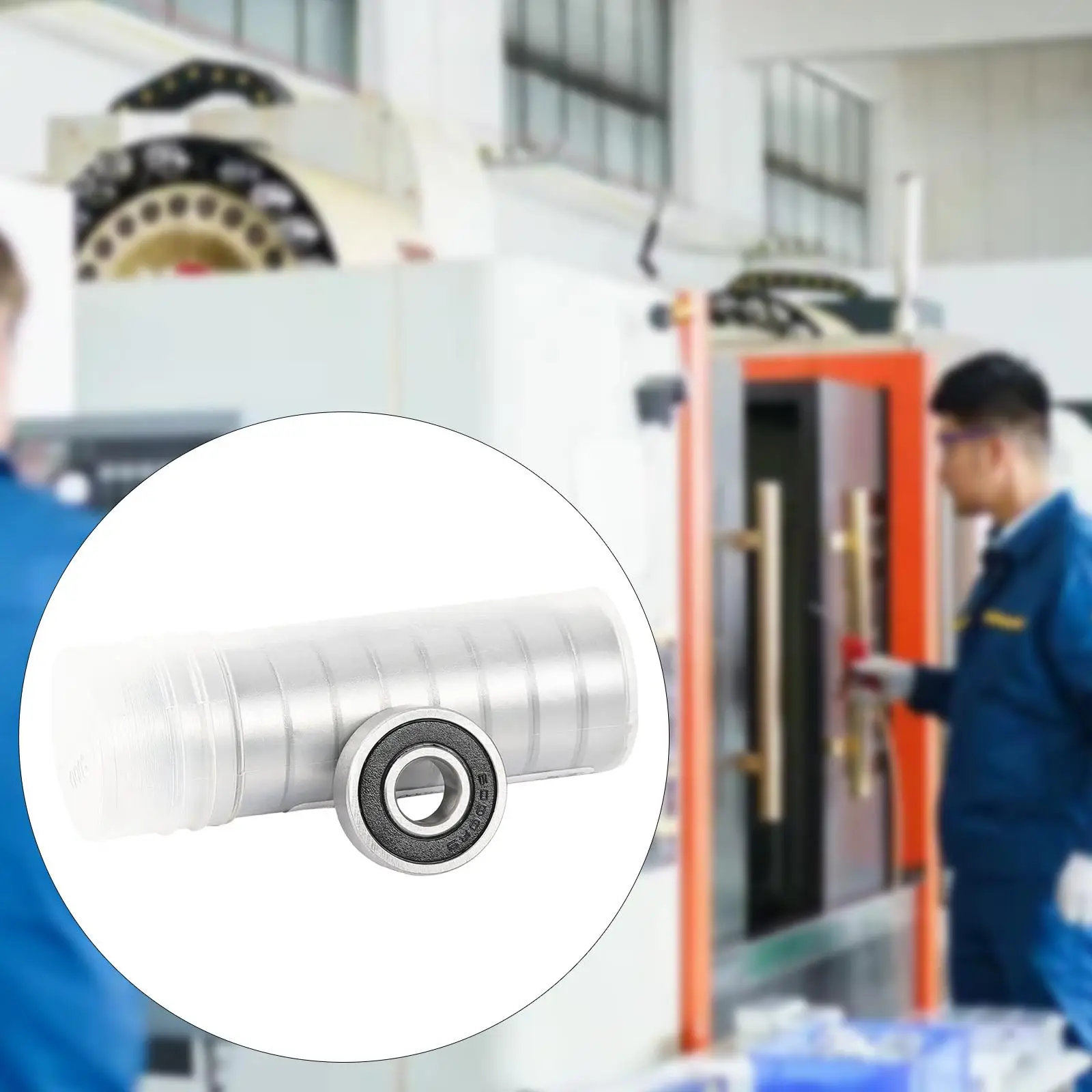 10x 깊은 홈 볼 베어링 고무 밀봉 6000 2800R/Min 강철 10x26x8mm