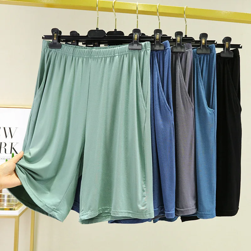 Women's Sleepy Shorts Summer Modal Loose Large Shorts Sleepwear Bare Sleeping Pants Casual Home Pants Solid Color Comfortable