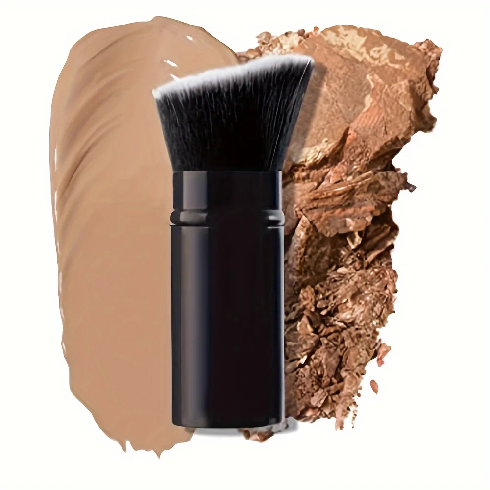 แปรงคาบูกิแบบยืดหดได้ แปรงแต่งหน้ารองพื้น แปรงปัดแก้ม แปรงแต่งหน้าแบบยืดหดได้ แปรงผสมหน้า