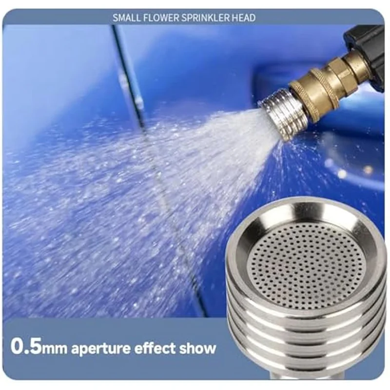 

B97A-2Pcs High-Efficiency Pressure Washer Tips With 0.4/0.5Mm Spray Holes And 1/4" Quick Adapter