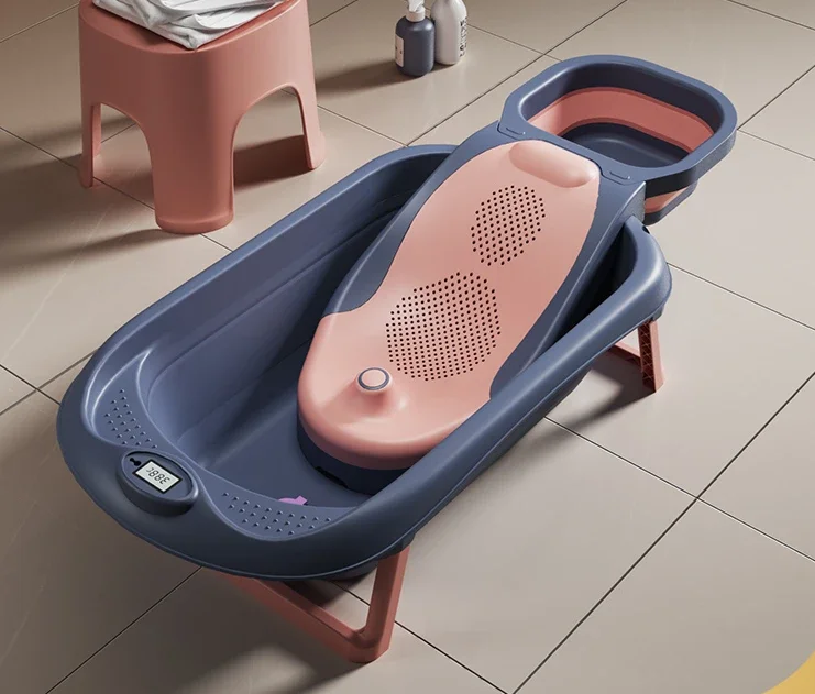 

Baby bath basin household children's products baby lying child folding bathtub.