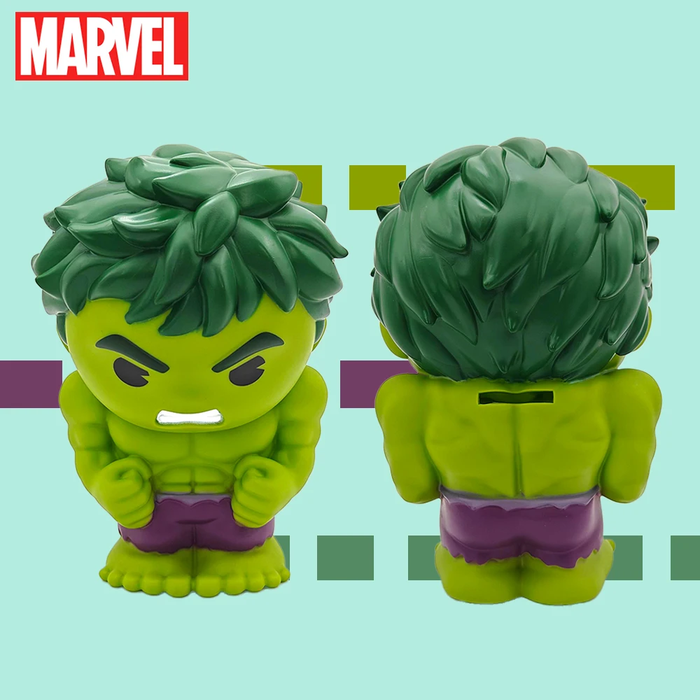 Hucha de PVC con Licencia Oficial de Marvel, Figura de Hulk, Caja de Ahorros Coleccionable, Organizador de Escritorio, Decoración del Hogar, 1 Pieza