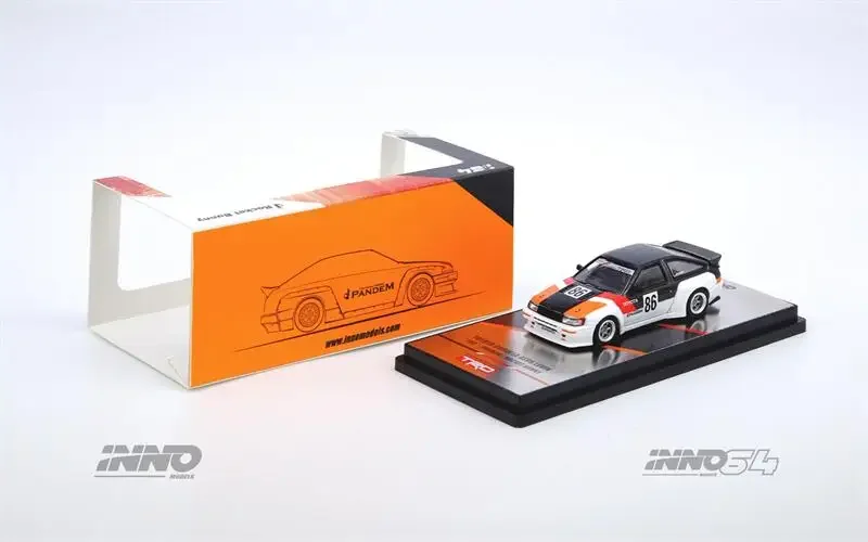 INNO 1:64 AE86 Levin INAZUMA WORX PANDEM ROCKET BUNNY Diecast Model Car