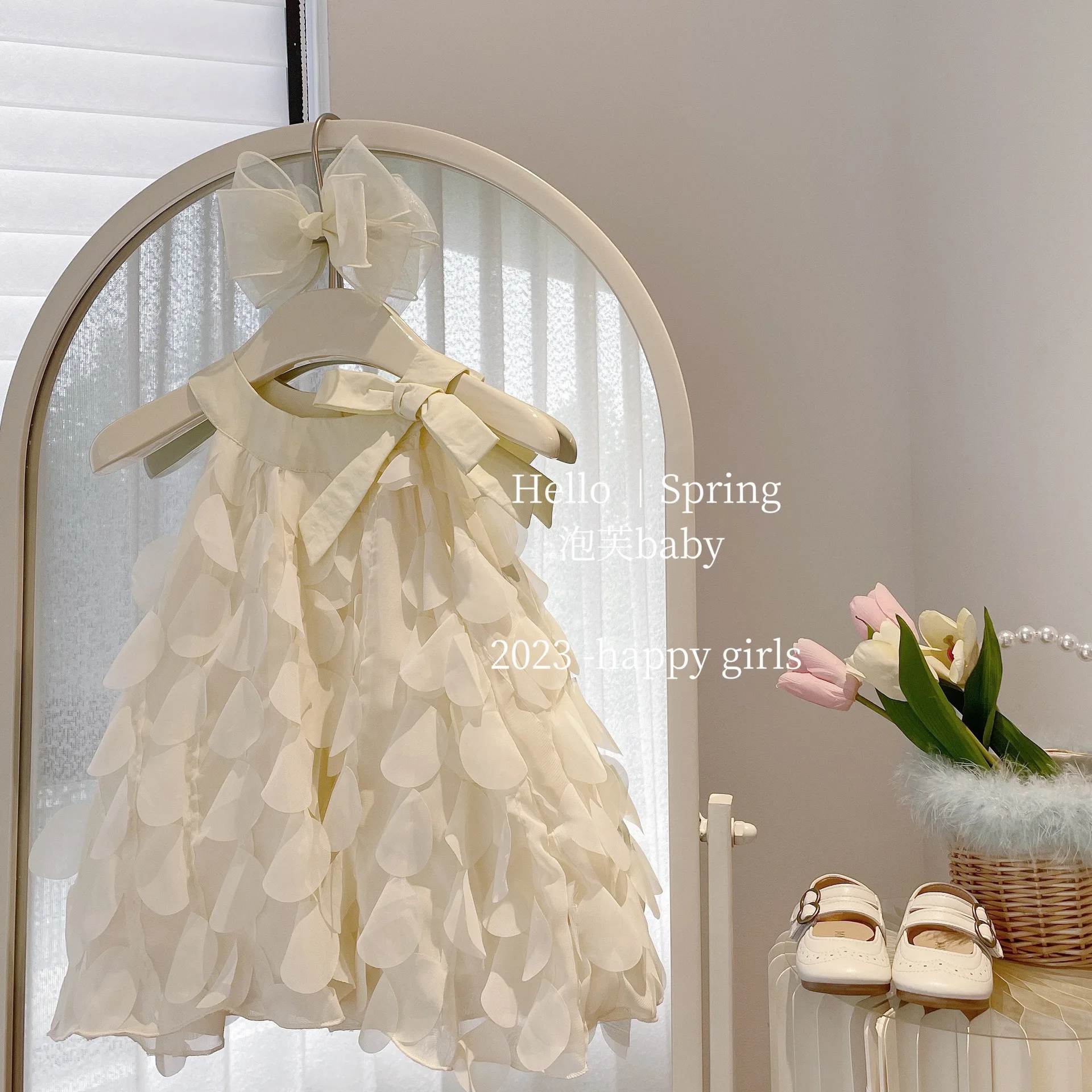 2025 Summer Foreign Style Children's Princess Skirt Baby Foreign Style Suspender Dress Fashion Casual