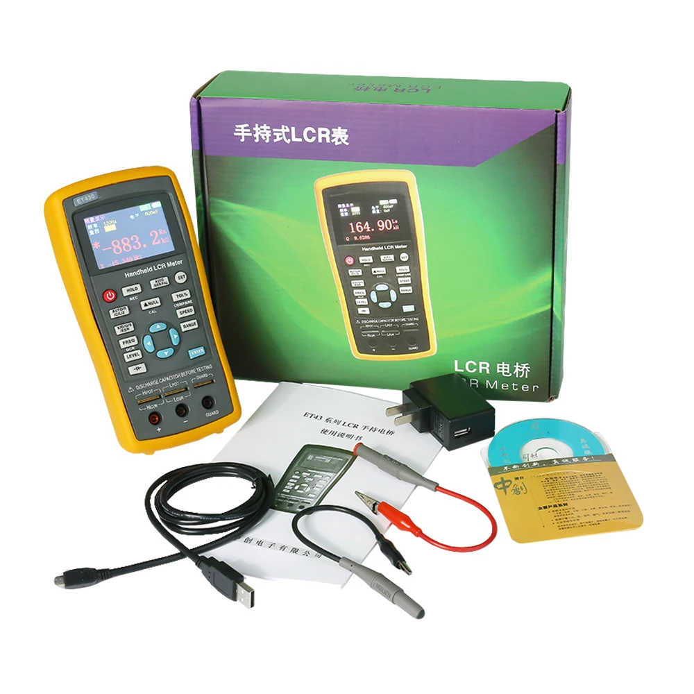 

ET430 ET431 ET432 ET433 Multifunction Handheld LCR Digital Bridge Meter High Precision Capacitance Inductance Resistance Meter