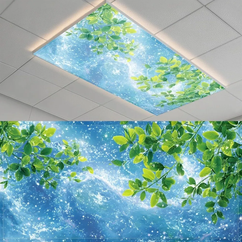 122*61cm Lampshade Anti-glare 14 Styles Magnetic Light Filters Forest with 10 Magnetic Buckles Fabric Lampshade Hospital