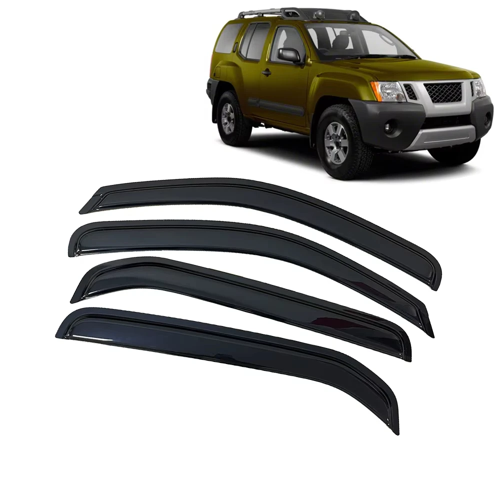 

Window Visor Rain Guards for NISSAN XTERRA N50 2005 2006 2007 2008 2009 2010 2011 2012 2013 2014 2015 2016 Wind Deflectors