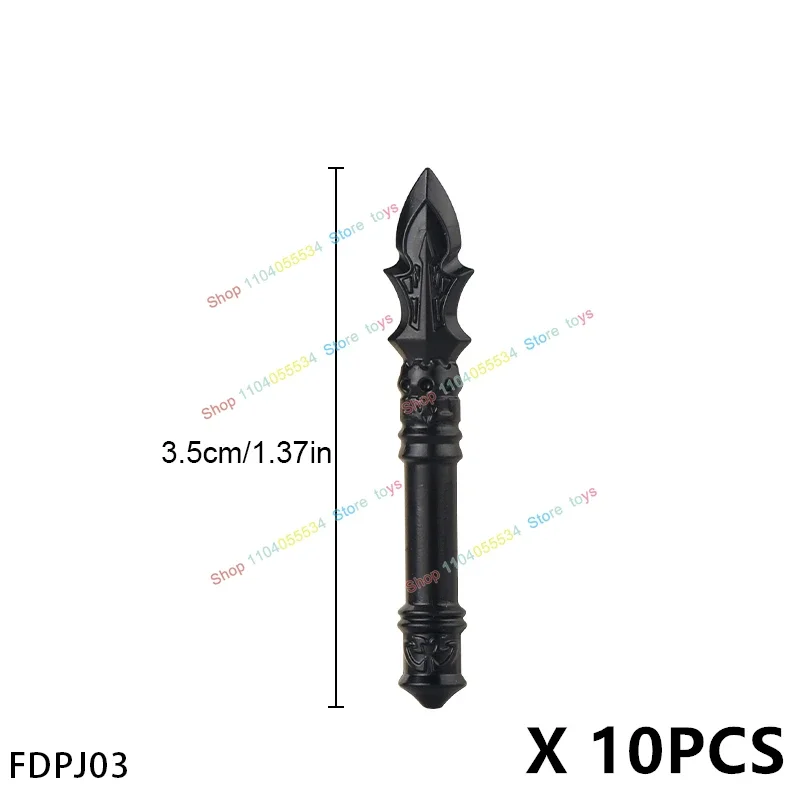 المحارب العسكرية سكين مزدوج الرأس الفأس السيف المطرقة الأسلحة الملحقات القرون الوسطى اللبنات نماذج اللعب الهدايا FDPJ01-20