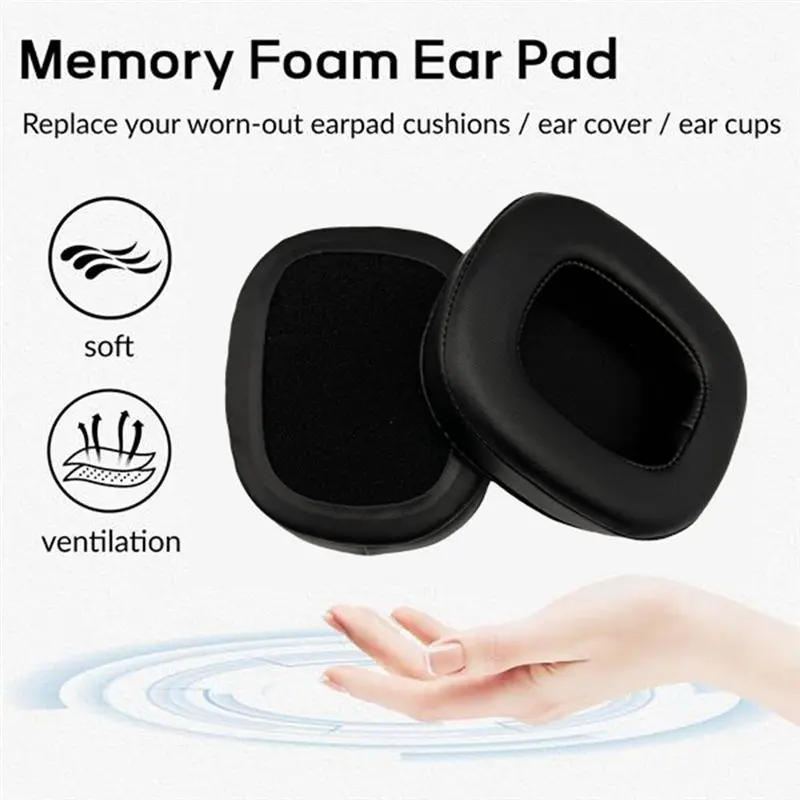 T23C 1 Pair Sponge Ear Pads Cushion Cover Earpads Replacement For For Edifier G5 G50 G35 G3 G5 PLUS Headset