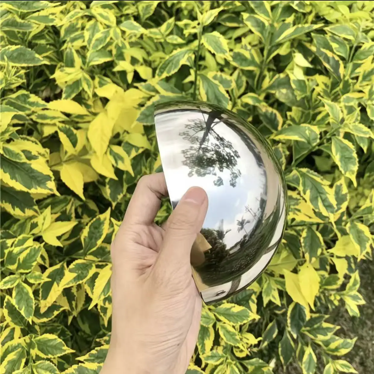 1.5 Thick 304 Stainless Steel Mirror Polished Stainless Steel Half Ball Fence Railing Top Cap Home Outdoor Garden Decoration