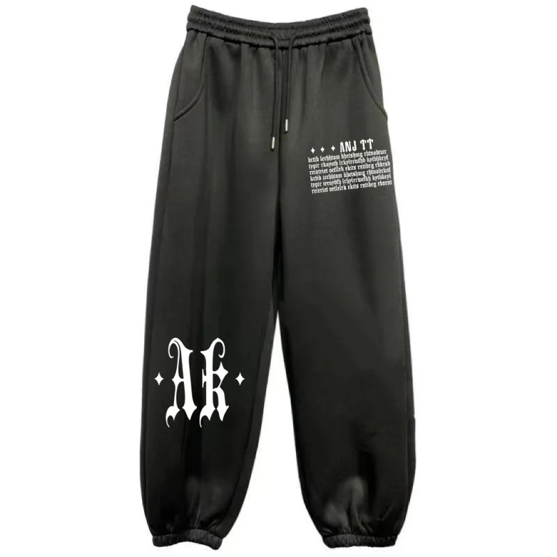 2024 봄 여름 여성을위한 새로운 스포츠 바지 미국 힙합 빈티지 긴 바지 여성을위한 캐주얼 모든 경기 패션 바지