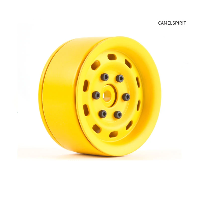 4 Pcs 1.9-inch Simulated Camel Cup Wheels Hub Camel Yellow for 1/10 RC Crawler Car Traxxas TRX4 AXIAL SCX10 RC4WD D90 D110 Parts