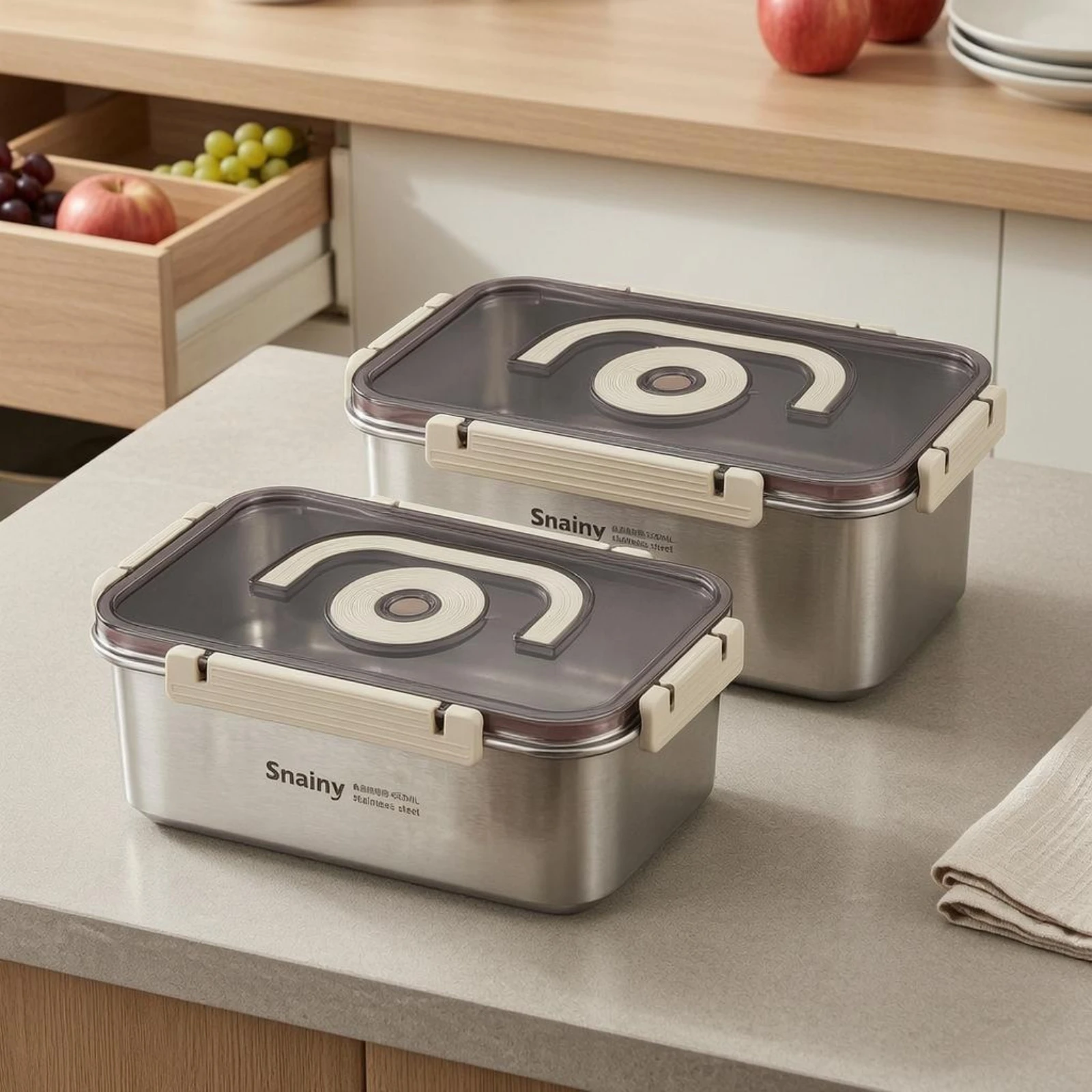 2個セット ステンレス製ランチボックス 密閉式携帯食品容器  - Meal Prep Bowl のレビューと価格
