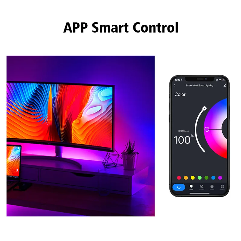 Smart Ambient TV Led Backlight For H-DMIi Device Sync Box Led Strip Lamp PC Game Back Lights Kit Works