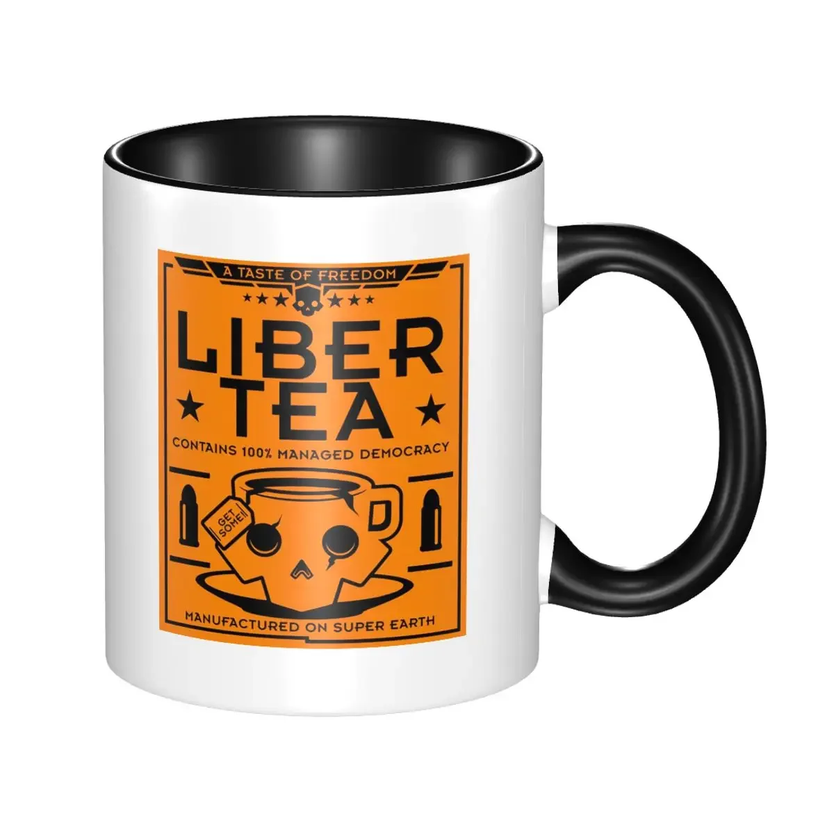 

Liber Tea Mug Funny Ceramic Coffee Cups Tea Mugs Milk Cup Drinkware Gift for Woman Man