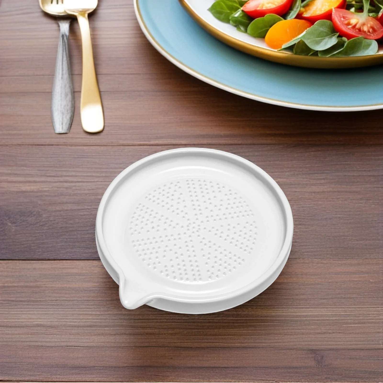 

Multipurpose Ceramic Grinding Plate for Garlic Ginger Cheese Sweet Potato Hand Grater Crushing Tool Kitchen Essential