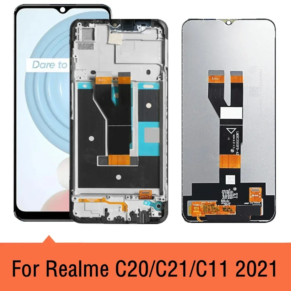 6.5'' For Oppo Realme C20 C21 RMX3201 RMX3063 LCD Display Touch Screen Digitizer Assembly For Realme C11 2021 Display