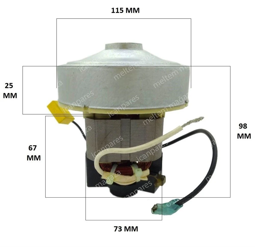 متوافق مع آرنيكا ميرلين برو Klik Klak مكنسة كهربائية موتور 600 واط