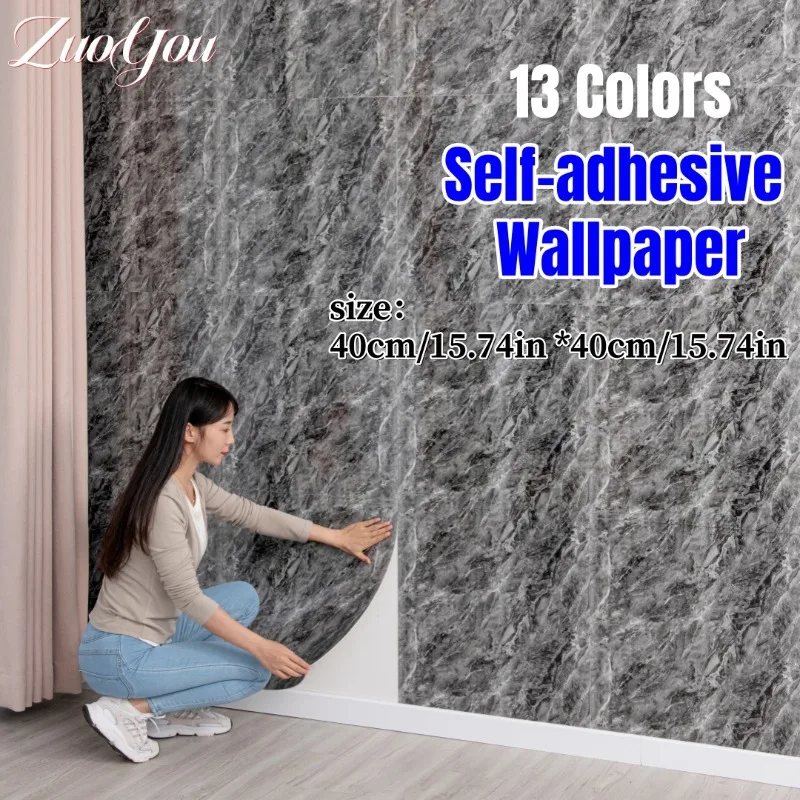 

Faux Marble Peel and Stick Wall Stickers for Kitchen Living Room Wall Cladding Waterproof Self Adhesive Wallpapers Home Decor
