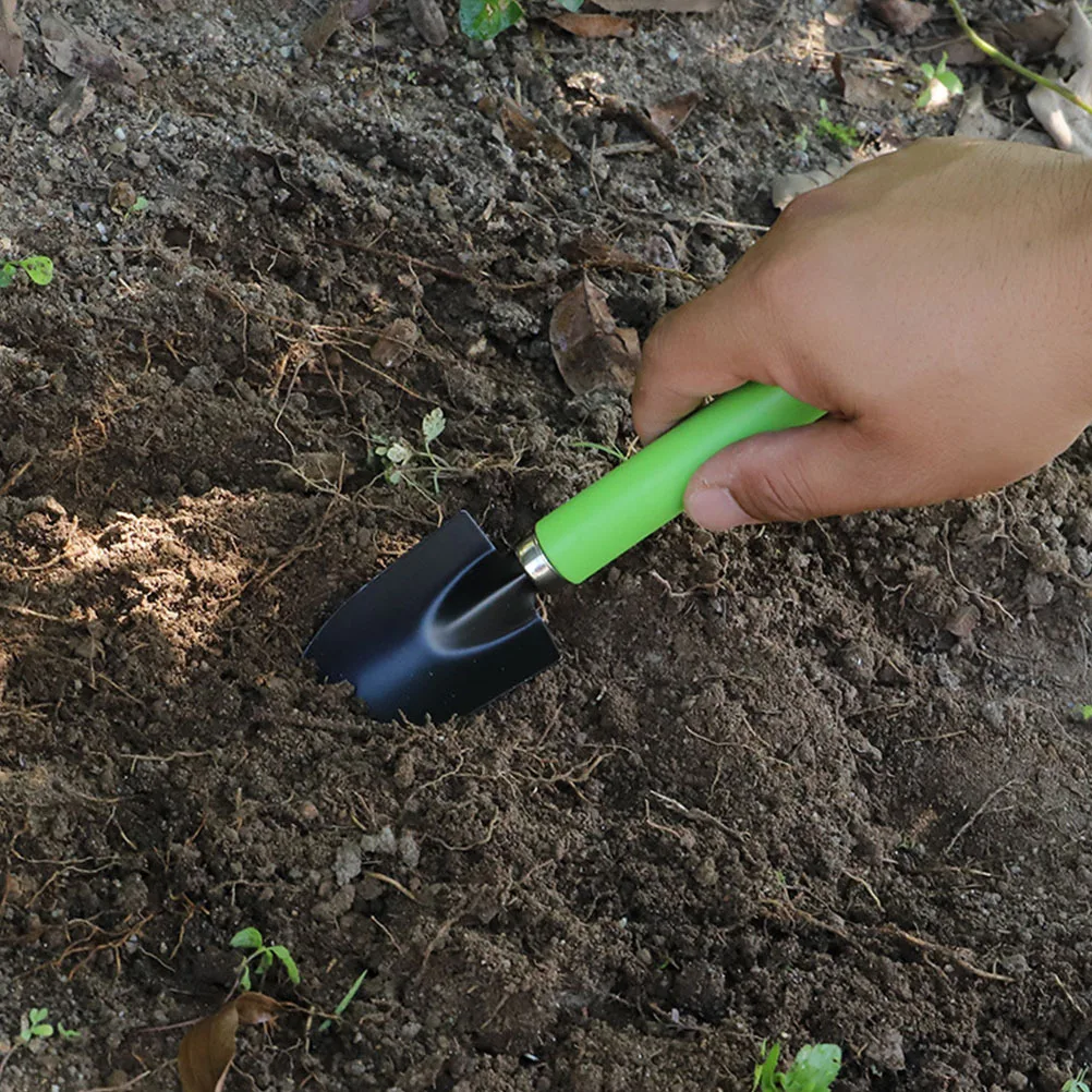 1 مجموعة طقم أدوات الحدائق الفولاذ المقاوم للصدأ مقبض بلاستيكي مجموعة زراعة صغيرة للنباتات الداخلية بونساي زرع أداة إزالة الأعشاب الضارة